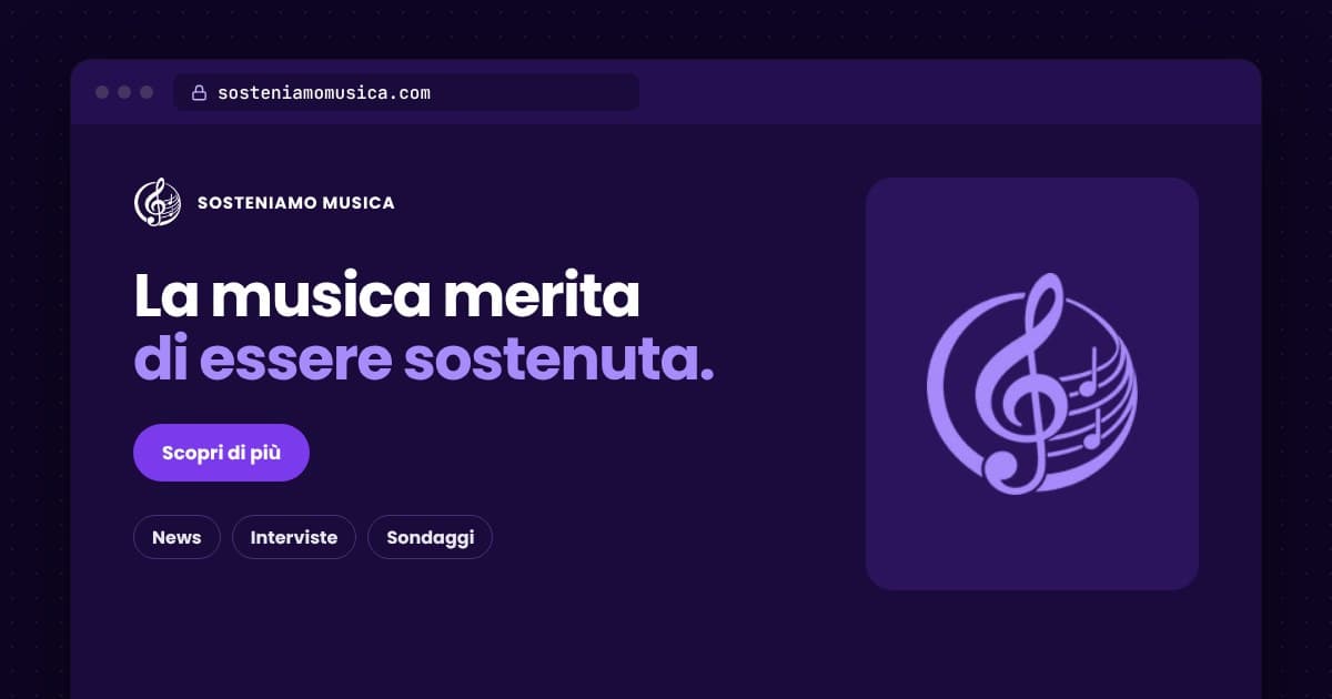 Sosteniamo Musica