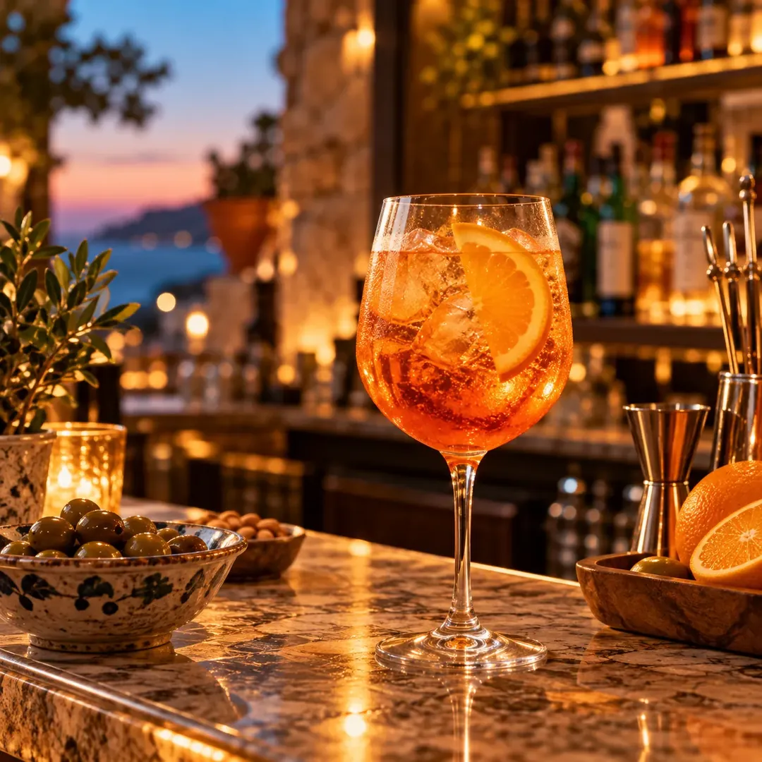 Post Instagram di esempio: spritz al bancone